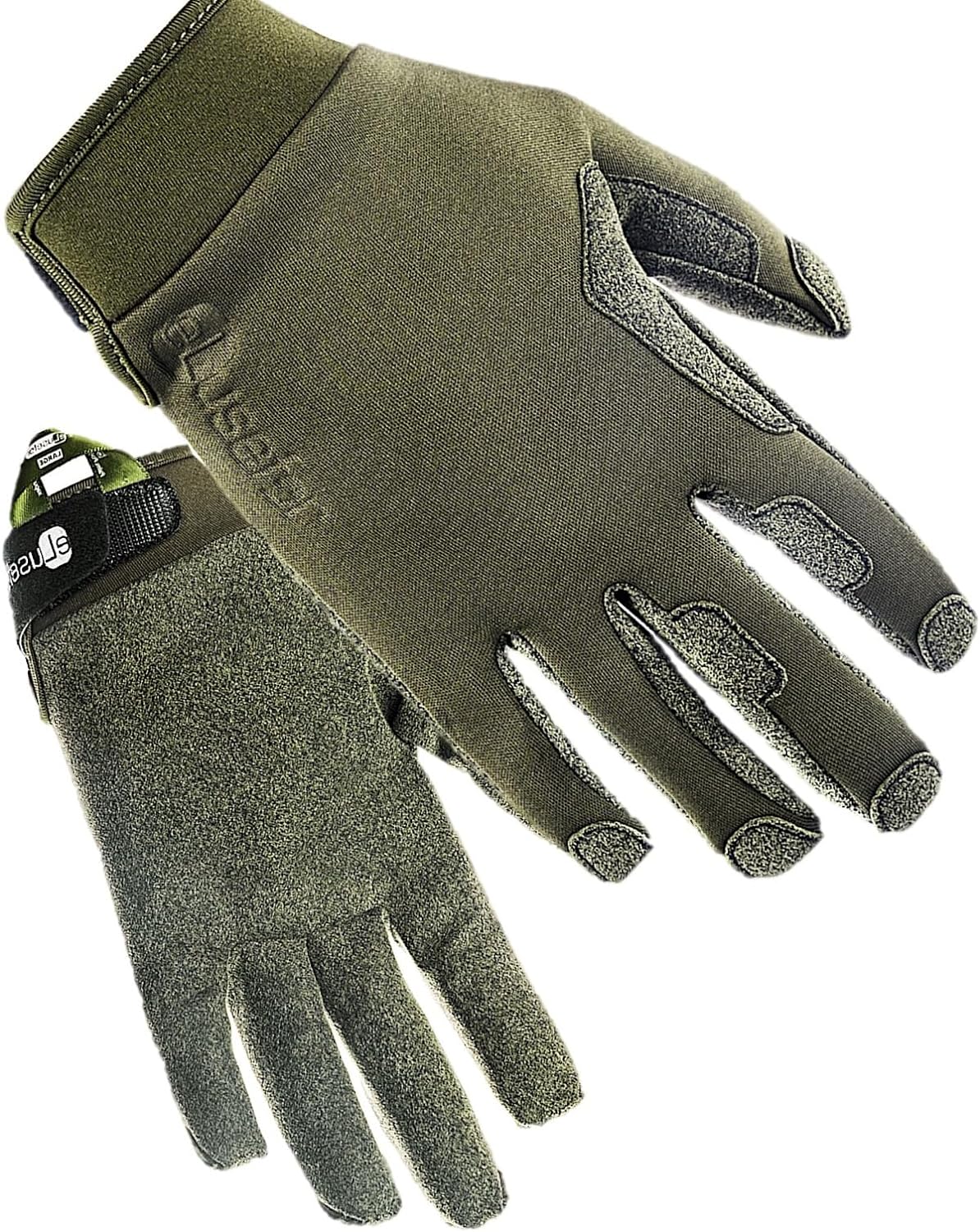 Captain Men's EDC Gloves, .8mm Durable Palm, 2Way Touch, Not for Badges, Army Green