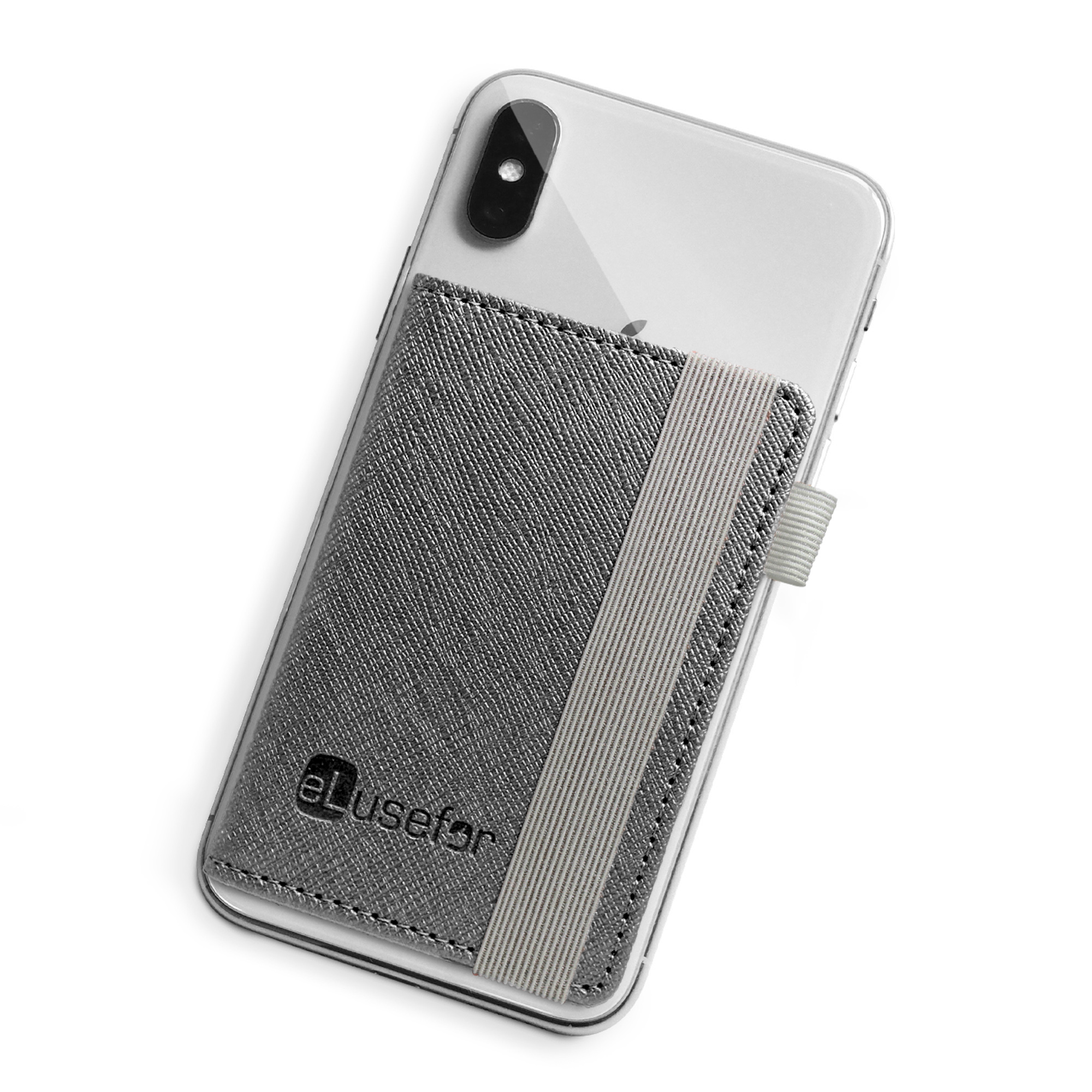 Evelyn Stick-On Phone Wallet for 6 Cards, Cash, IDs and more