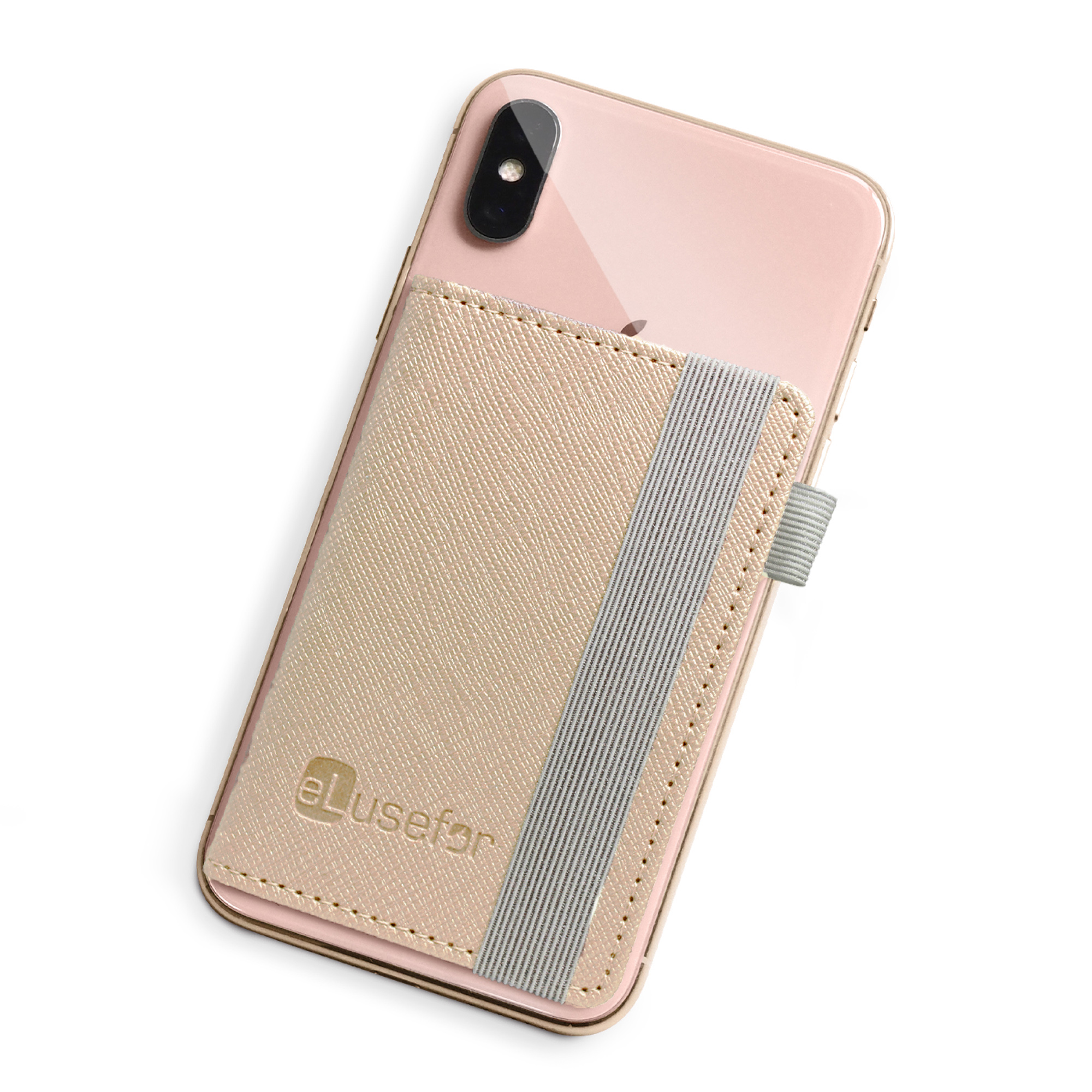 Evelyn Stick-On Phone Wallet for 6 Cards, Cash, IDs and more