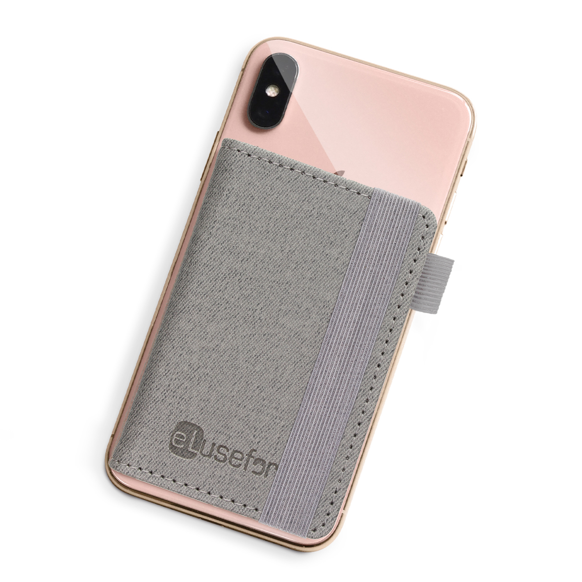 Evelyn Stick-On Phone Wallet for 6 Cards, Cash, IDs and more