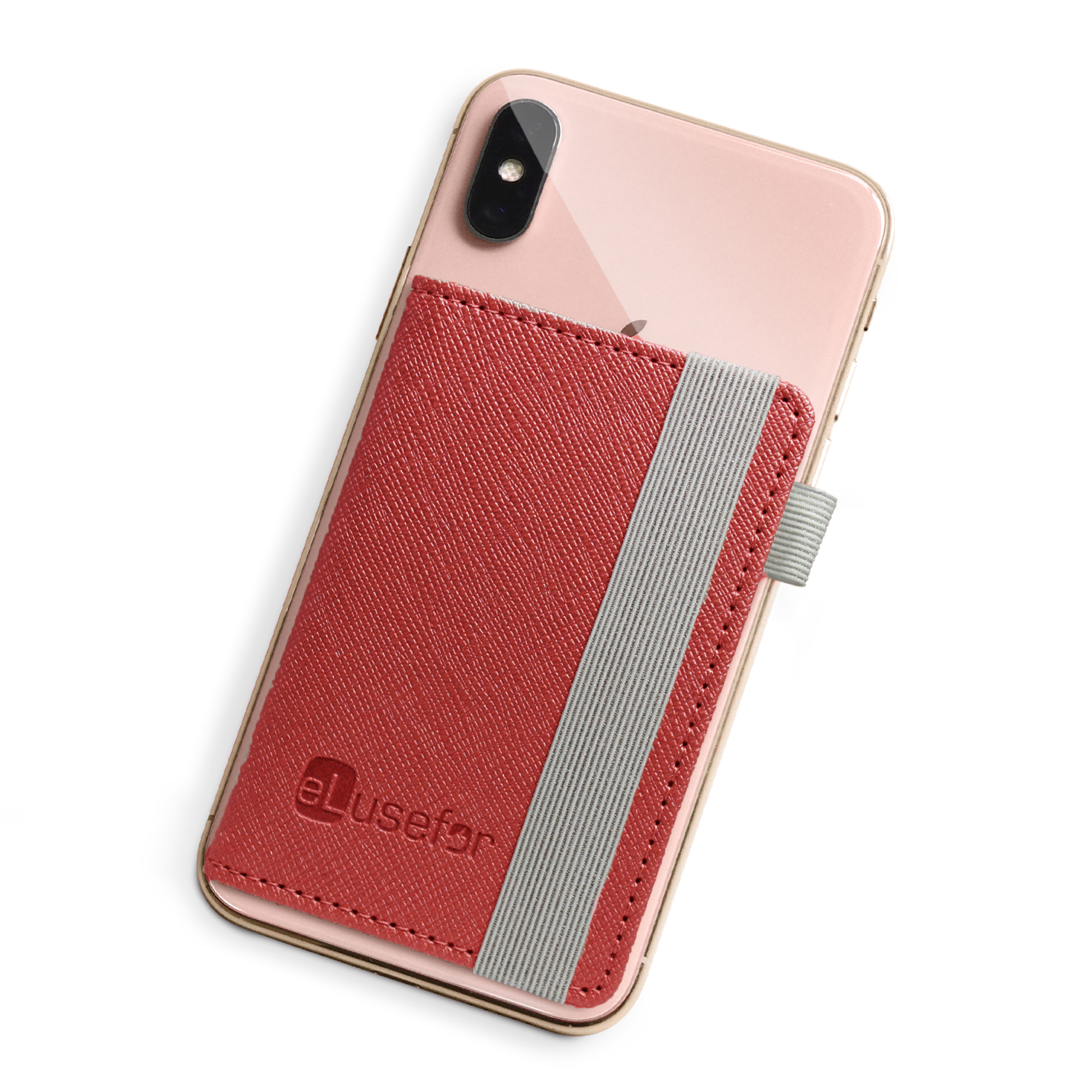 Evelyn Stick-On Phone Wallet for 6 Cards, Cash, IDs and more