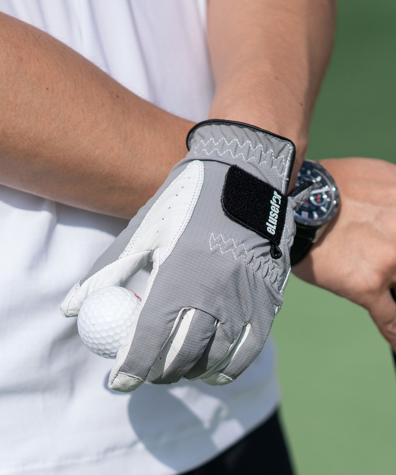 Precision Master Men's Left Hand Golf Glove - Ethiopian Highland Sheepskin Leather, Ergonomic Design, Ultimate Grip, BadgeFlex Add-on