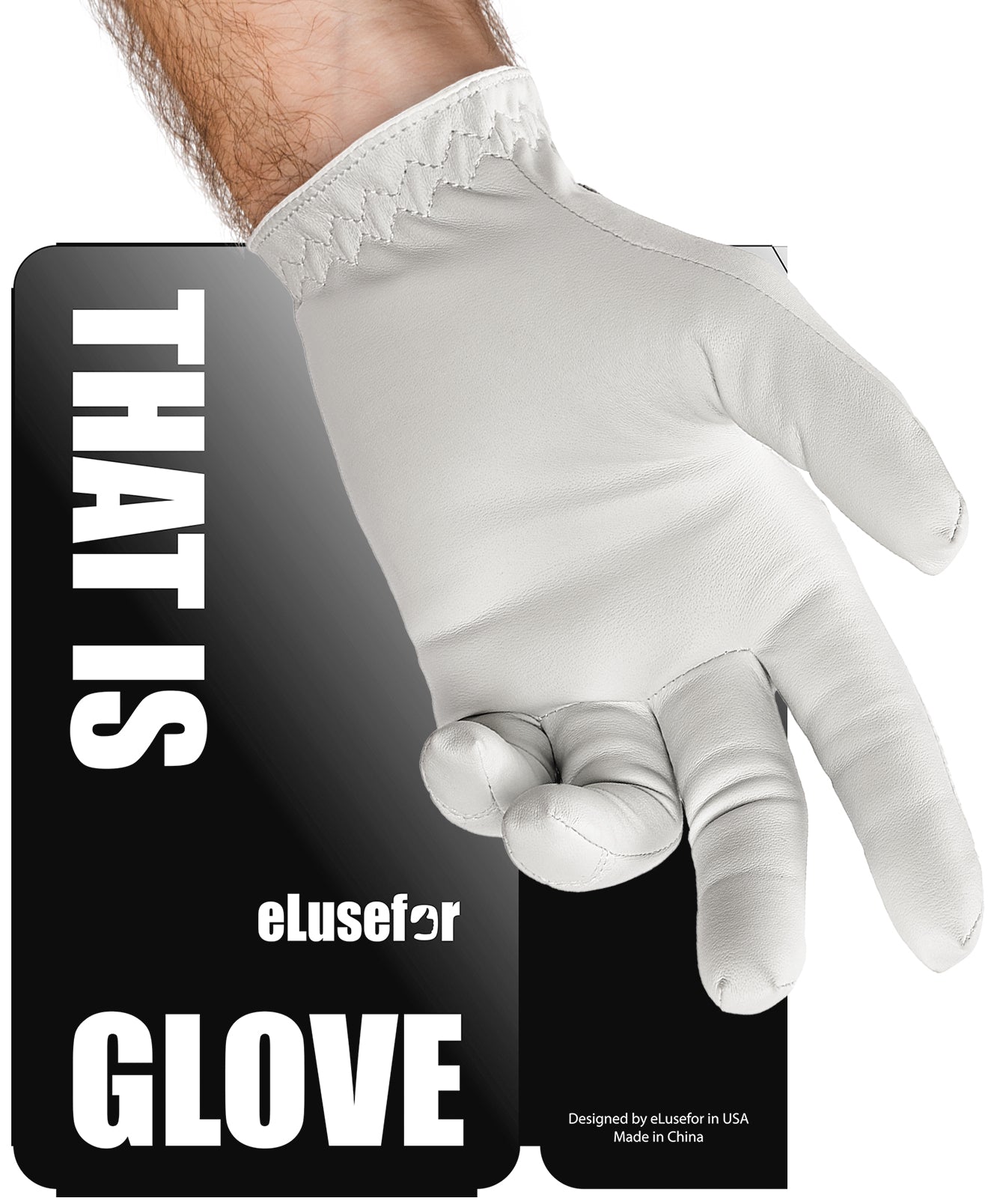 PrecisionPro Men's Golf Glove, Cabretta Leather, Not for Badges