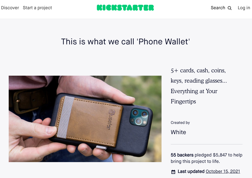 eLusefor Creation: This is what we can 'Phone Wallet'