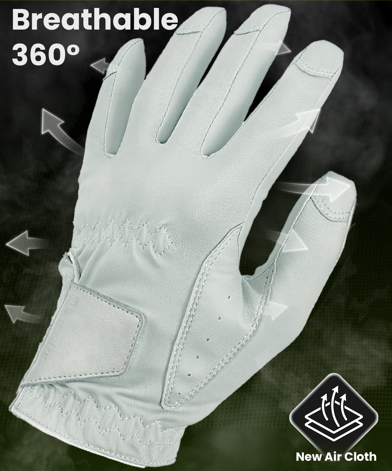 PrecisionPro Men's Golf Glove, Cabretta Leather, Not for Badges