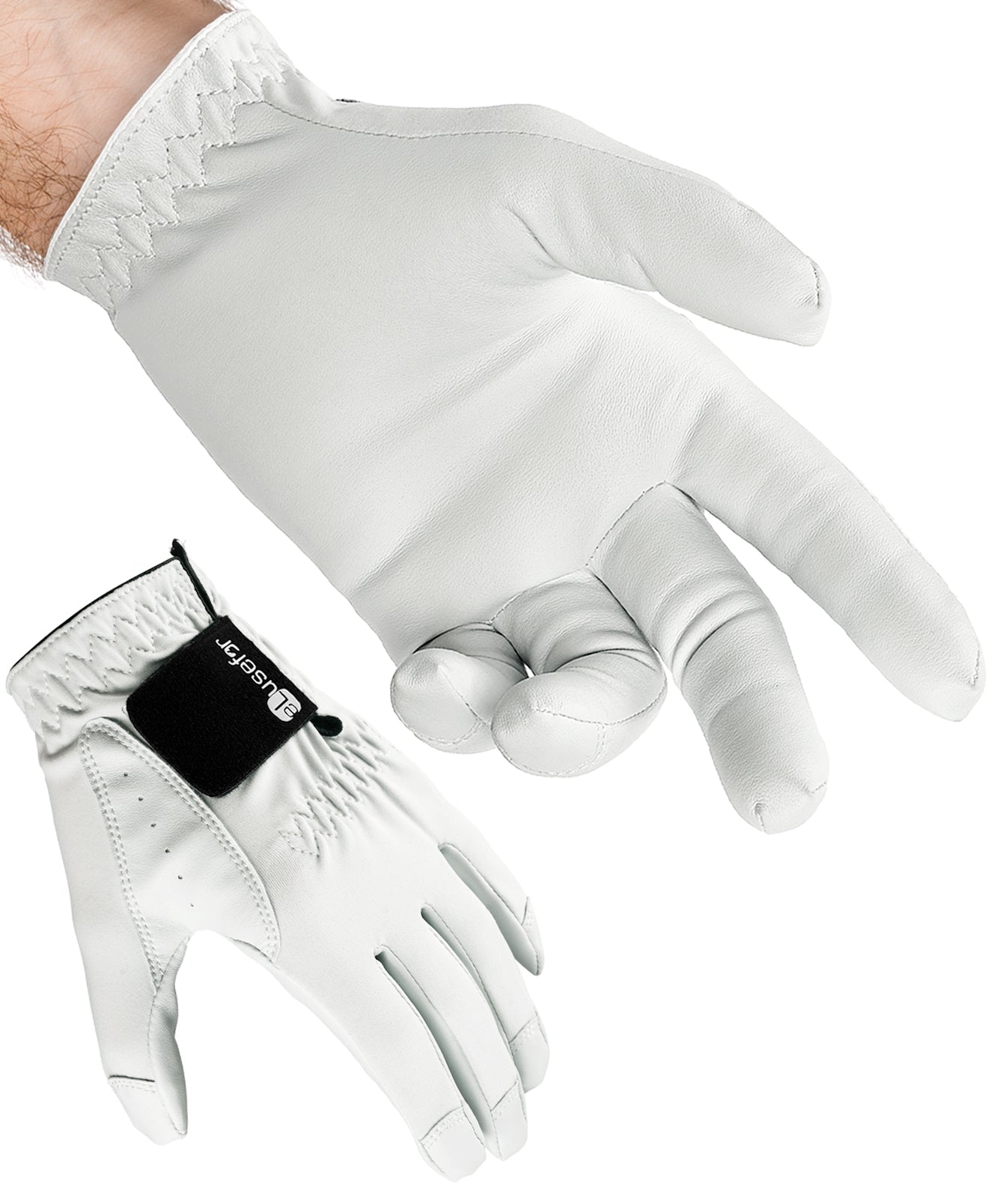 Precision Men‘s Golf Glove, Tech PU, Second Skin, BadgeFlex for Add-on Badges